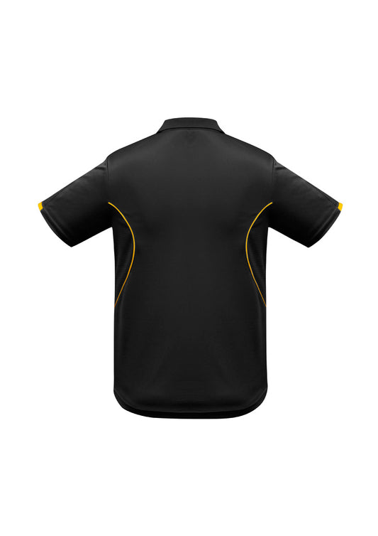 Razor Mens Polo Shirt - Black/Gold