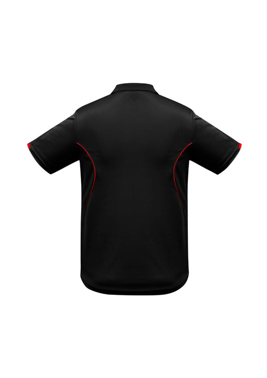 Razor Mens Polo Shirt - Black/Red