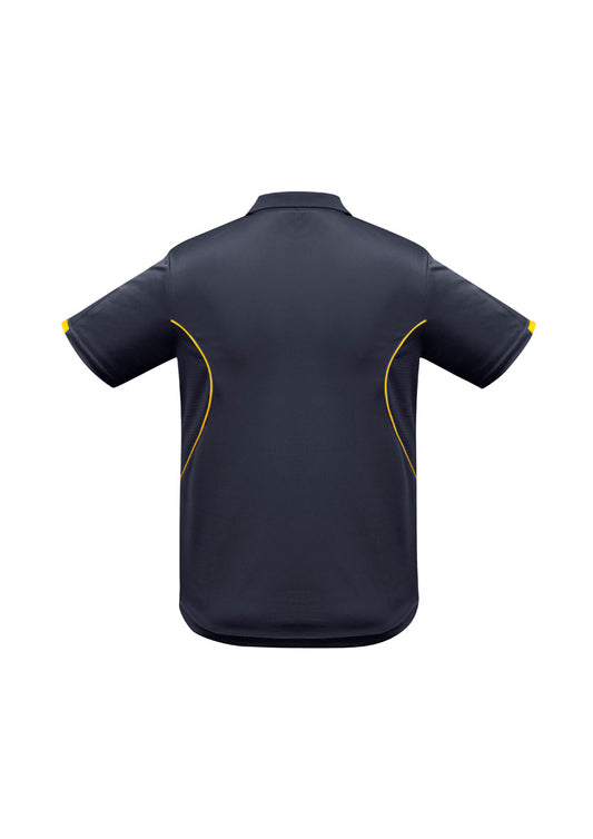 Razor Mens Polo Shirt - Navy/Gold