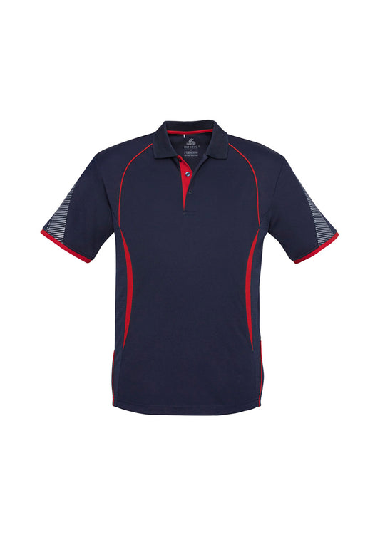Razor Mens Polo Shirt - Navy/Red