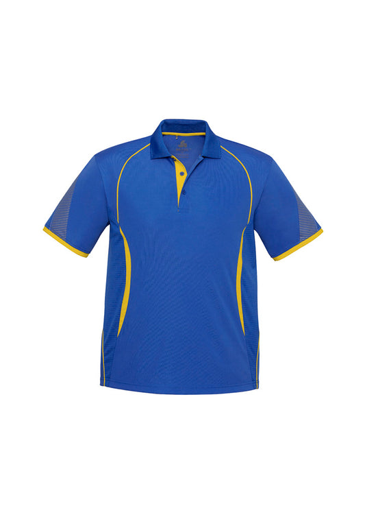 Razor Mens Polo Shirt - Royal/Gold