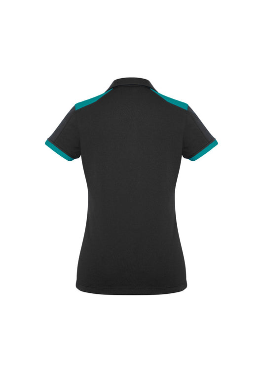 Ladies Rival Polo - Black/Teal