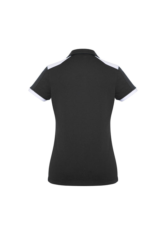 Ladies Rival Polo - Black/White