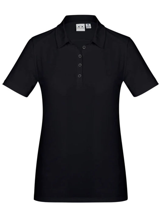 Ladies Aero Polo - Solid Black