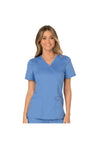 Cherokee Womens' WW Revolution Mock Wrap Top - Ciel