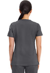 Cherokee Womens' WW Revolution Mock Wrap Top - Pewter