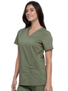 Cherokee Women's WW Revolution V-Neck Top - Olive