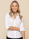 Womens Oxford 3/4 Sleeve Shirt