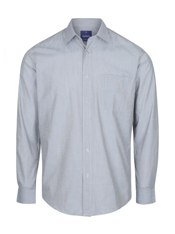 Mens End On End Long Sleeve Shirt