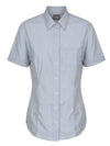 Womens End on End Short Sleeve Casual Shirt
