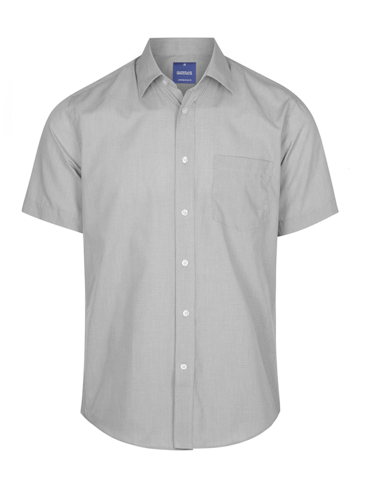 Mens Puppytooth Short Sleeve Shirt