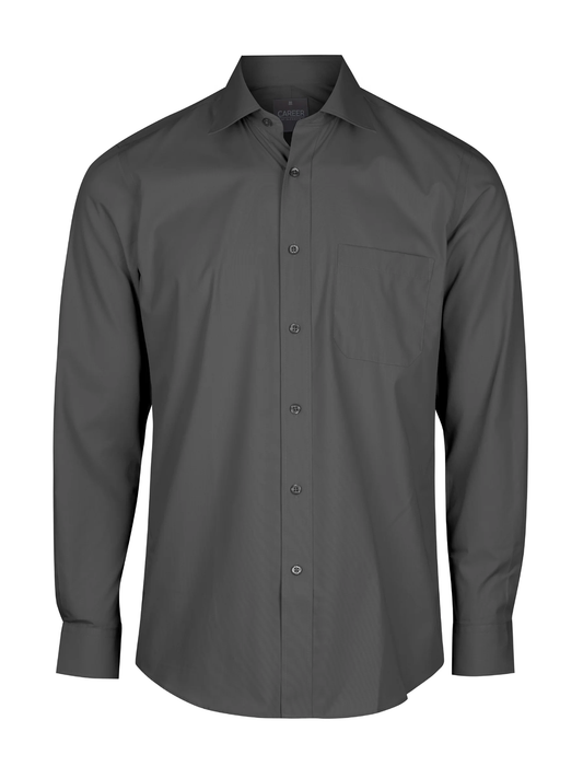 Mens Poplin Long Sleeve Shirt