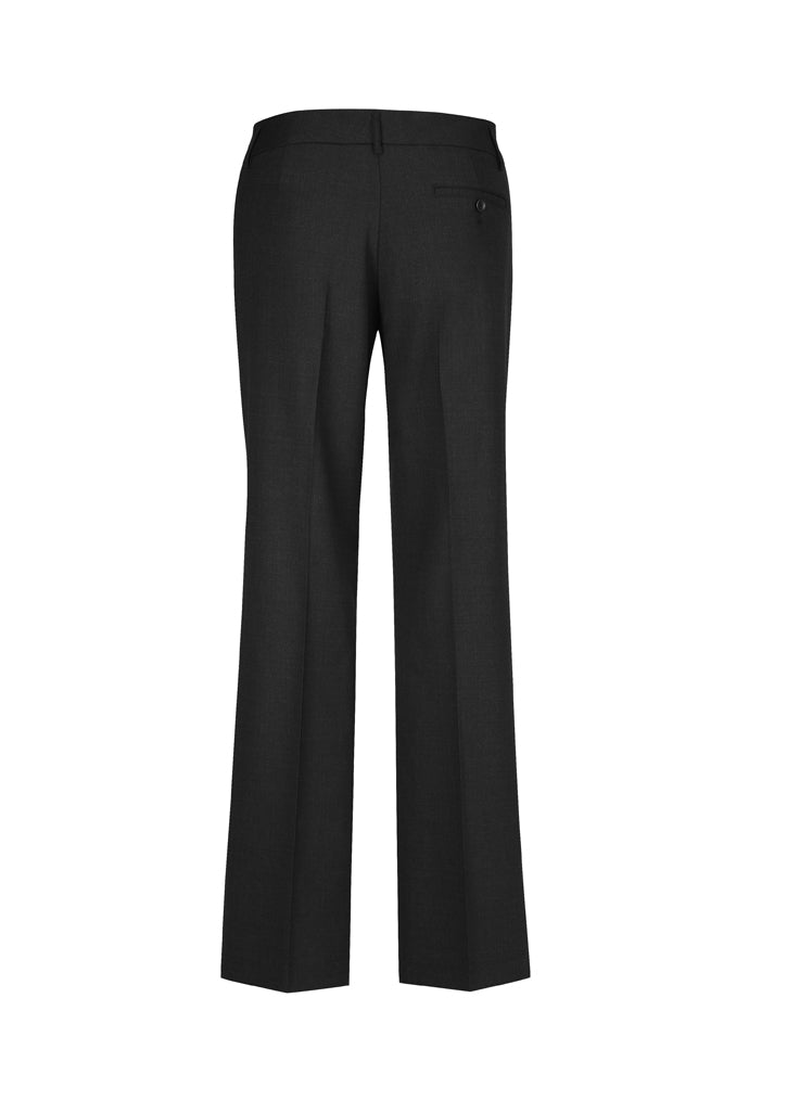 Side Buttoned Trousers - Ladies Black Wool Trousers - Lattelier