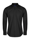 Mens Slim Poplin Long Sleeve Shirt