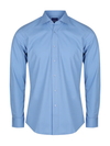 Mens Slim Poplin Long Sleeve Shirt