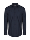 Mens Slim Poplin Long Sleeve Shirt