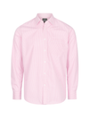 Mens Long Sleeve Gingham Shirt - Pink