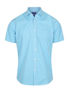 Mens Short Sleeve Gingham Shirt