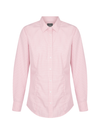 Womens Long Sleeve Gingham Shirt - Pink