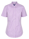 Womens Short Sleeve Gingham Shirt