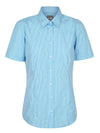 Womens Short Sleeve Gingham Shirt