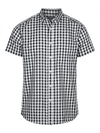 Mens Short Sleeve Royal Oxford Casual Shirt