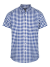 Mens Short Sleeve Royal Oxford Casual Shirt