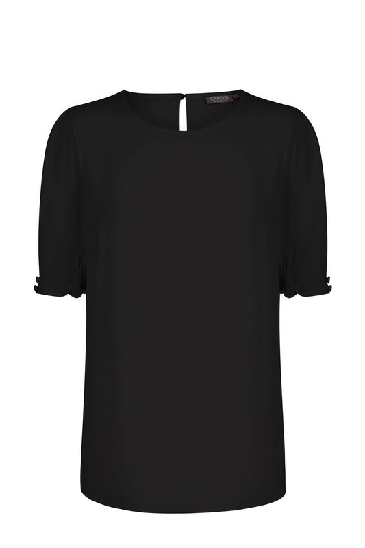 Willow Short Sleeve Button Cuff Top