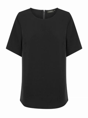 Short Sleeve Soft Taylor Top - Black