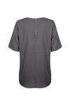 Short Sleeve Soft Taylor Top - Charcoal