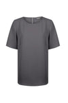 Short Sleeve Soft Taylor Top - Charcoal