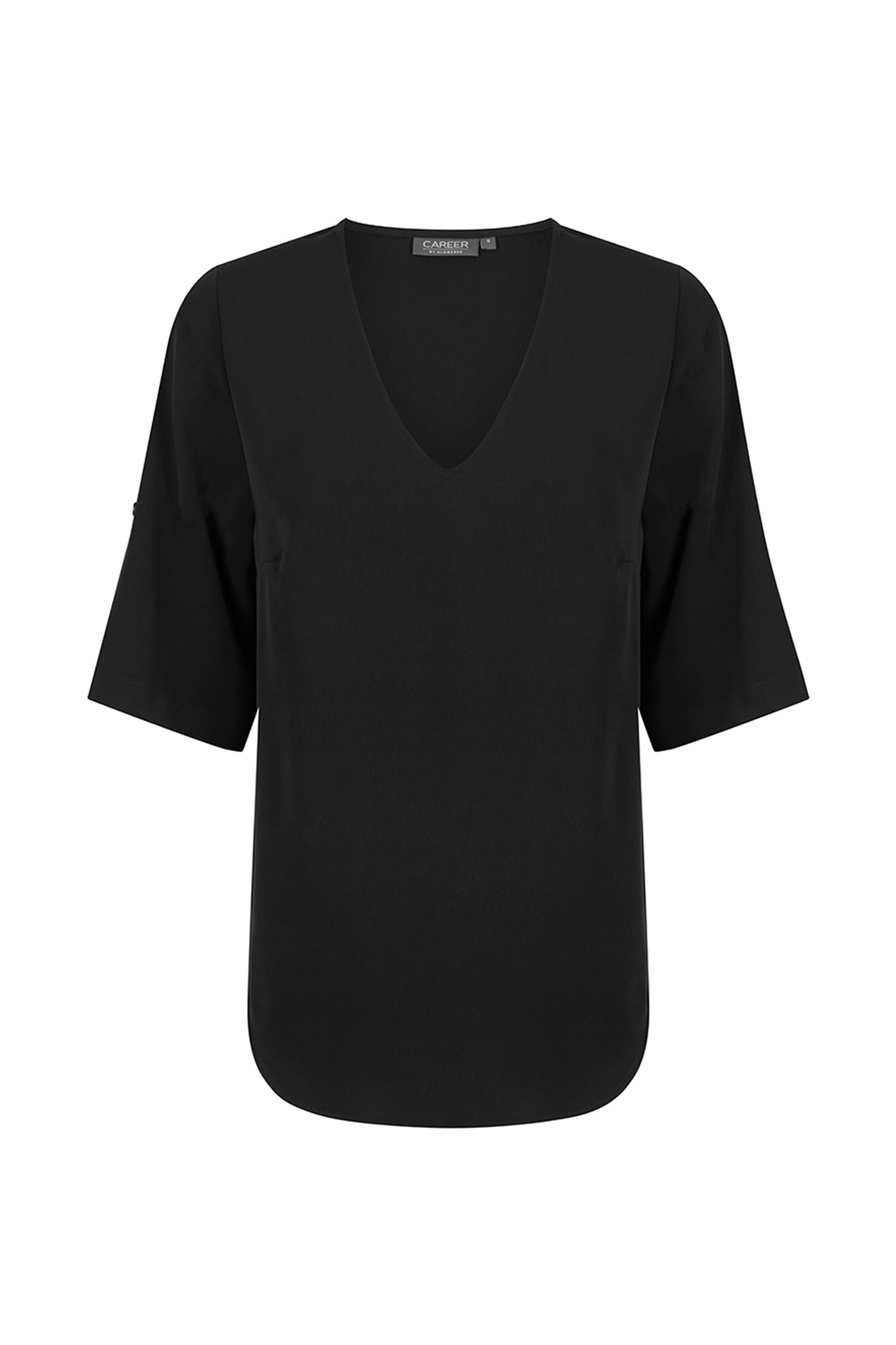 Reese V Neck Top - Black