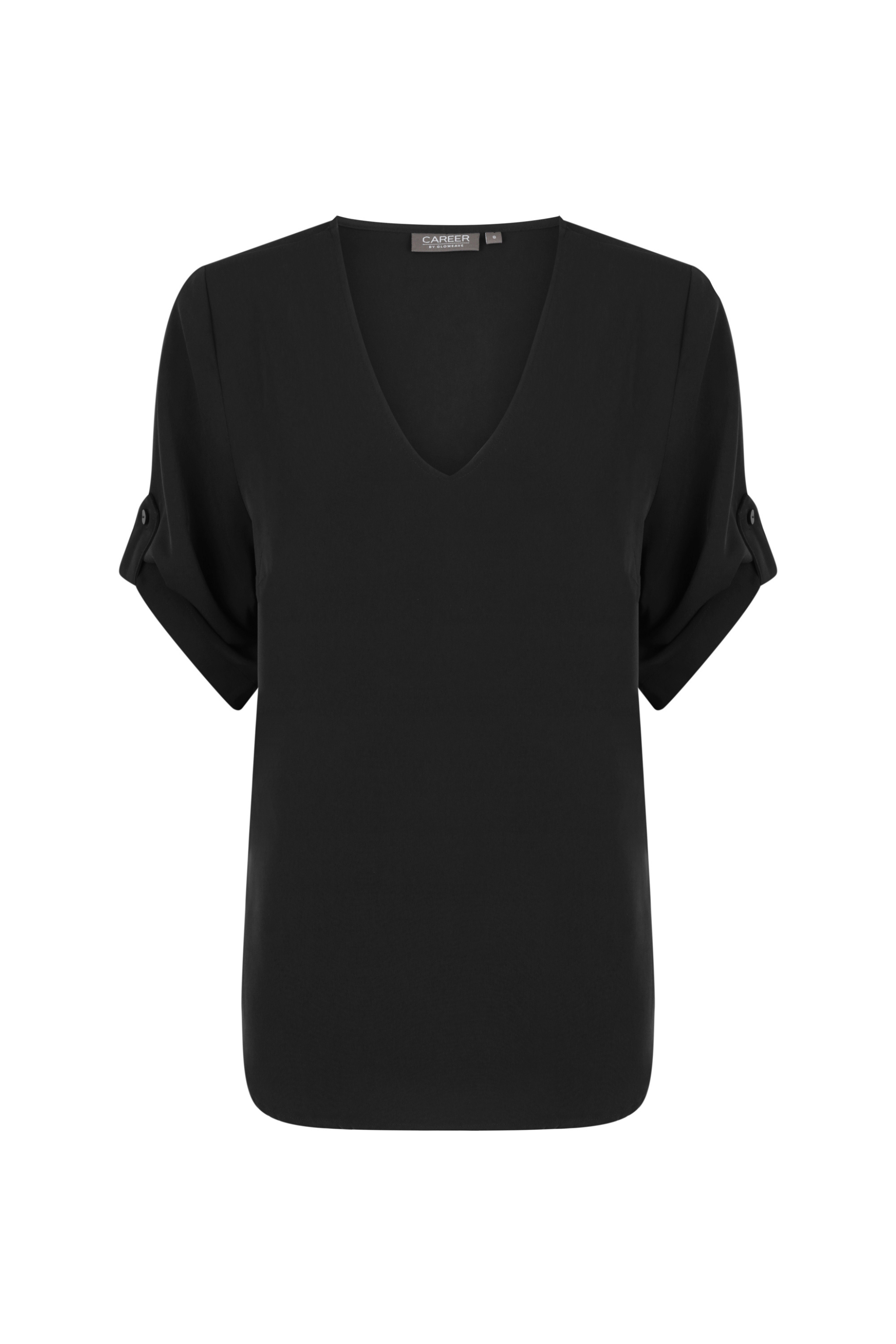 Reese V Neck Top - Black