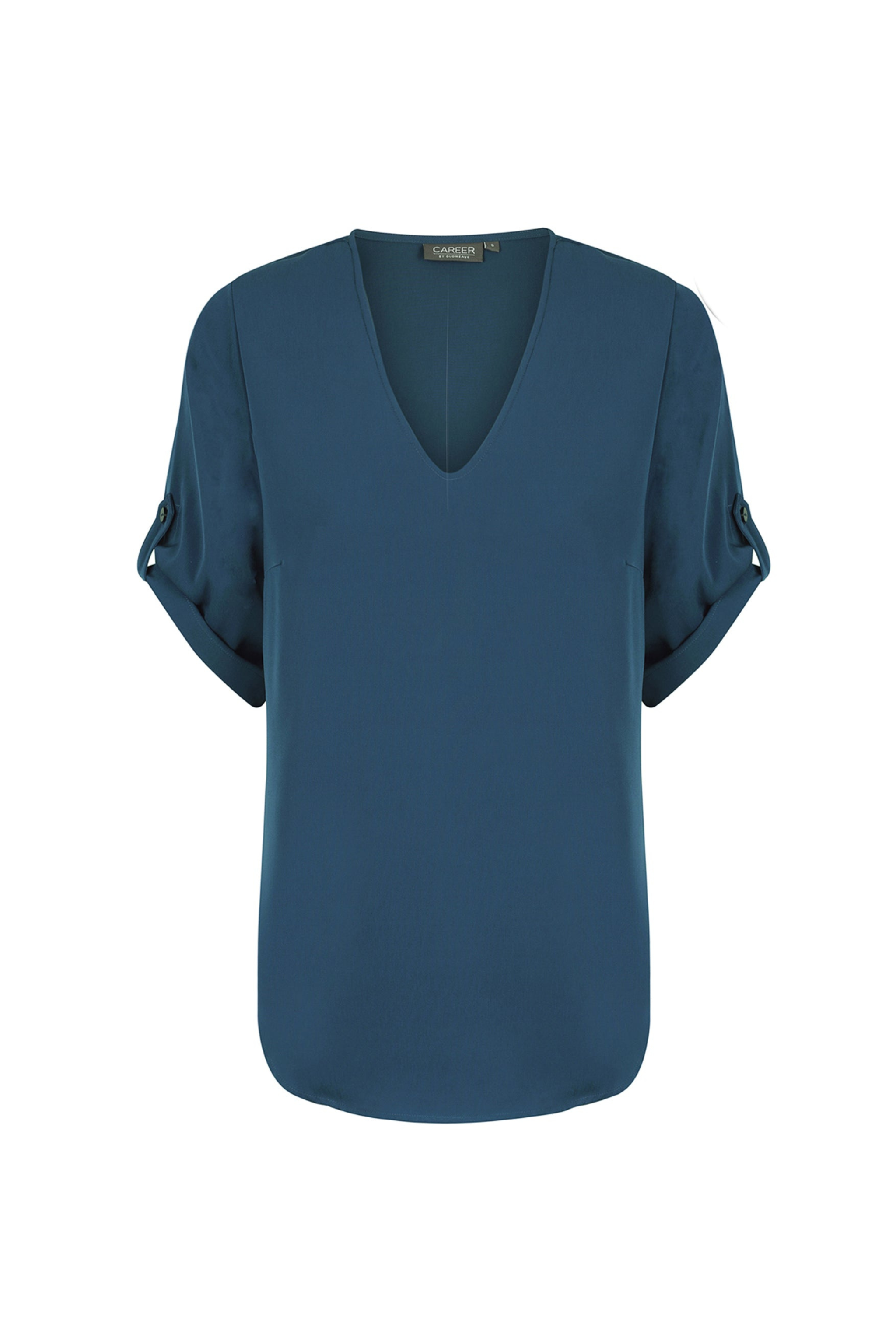 Reese V Neck Top - Denim