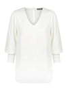 Cleo V Neck Shirred Cuff Top