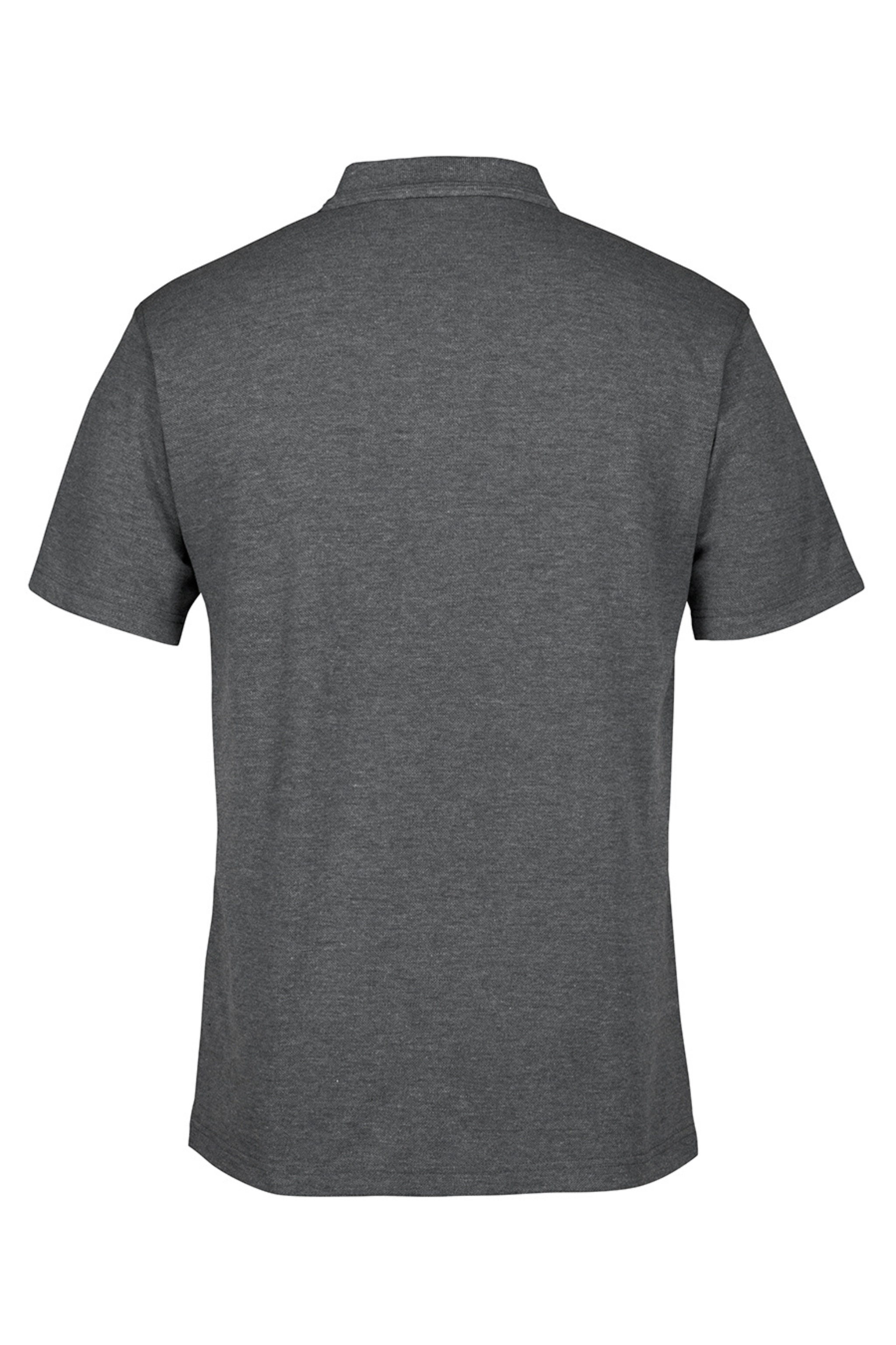 Men's Short Sleeve Polo - Charcoal Marle