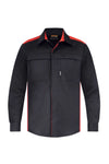 Contrast Work Shirt LSL (CODE LC0108)
