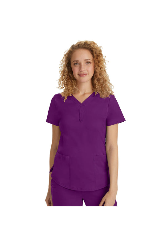 Healing Hands Jane Top - Eggplant