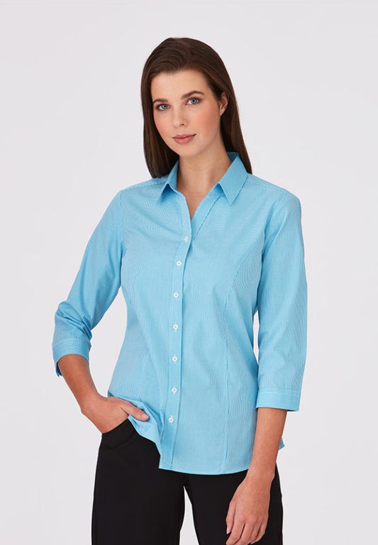 Pippa check 3/4 sleeve blouse