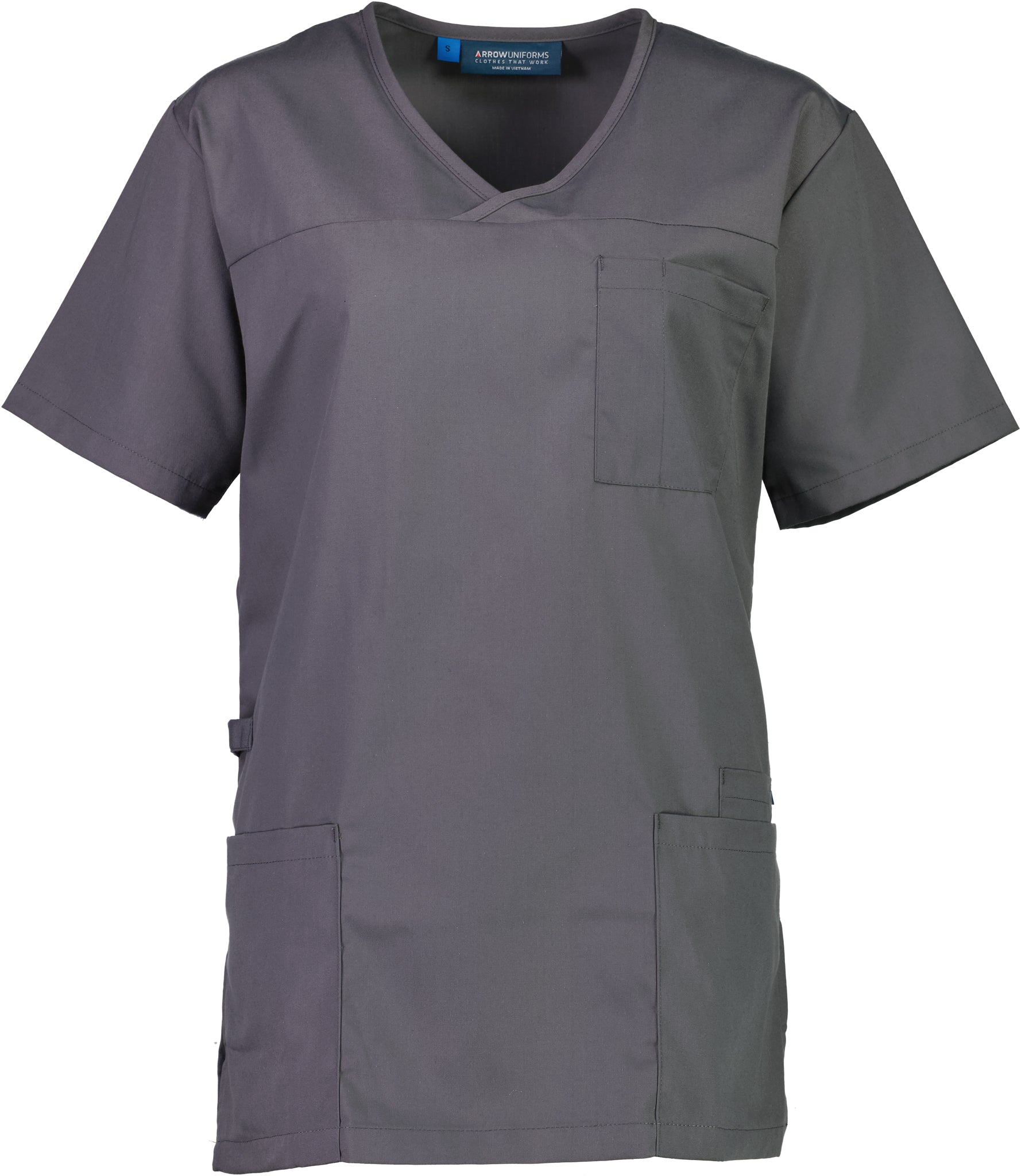 Polycotton Scrub Top - Black