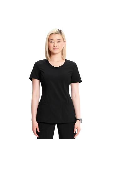 Cherokee Women's Infinity Round Neck Top - Black