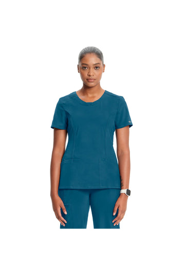 Cherokee Women's Infinity Round Neck Top - Caribbean Blue
