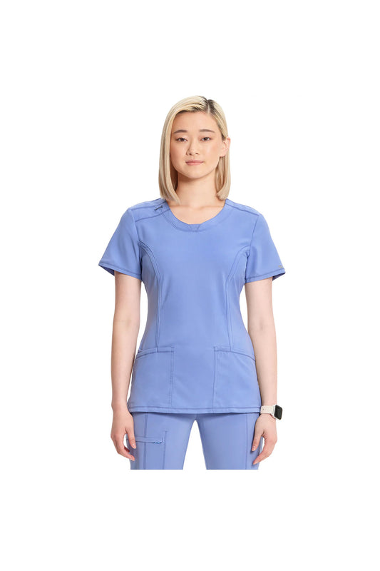 Cherokee Women's Infinity Round Neck Top - Ciel Blue