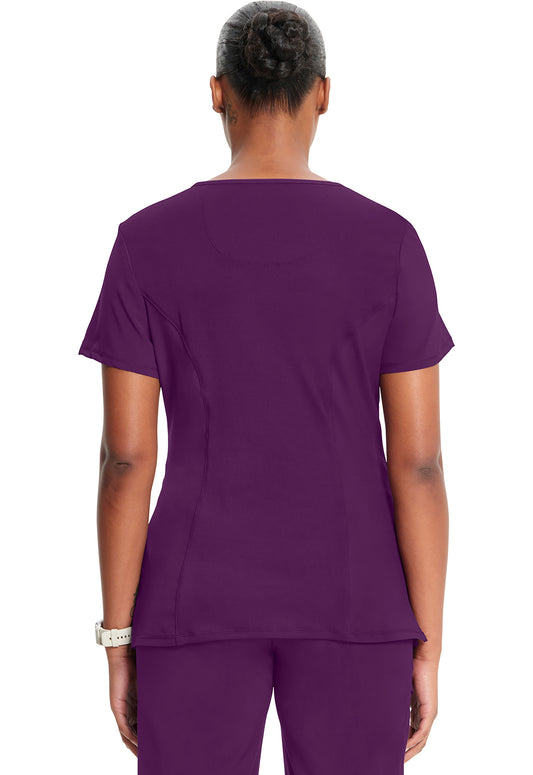 Cherokee Women's Infinity Round Neck Top - Eggplant