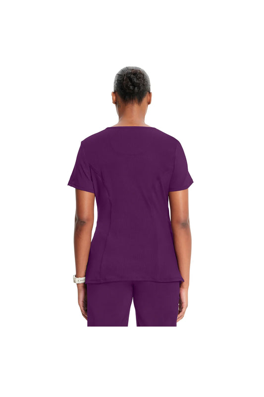 Cherokee Women's Infinity Round Neck Top - Eggplant