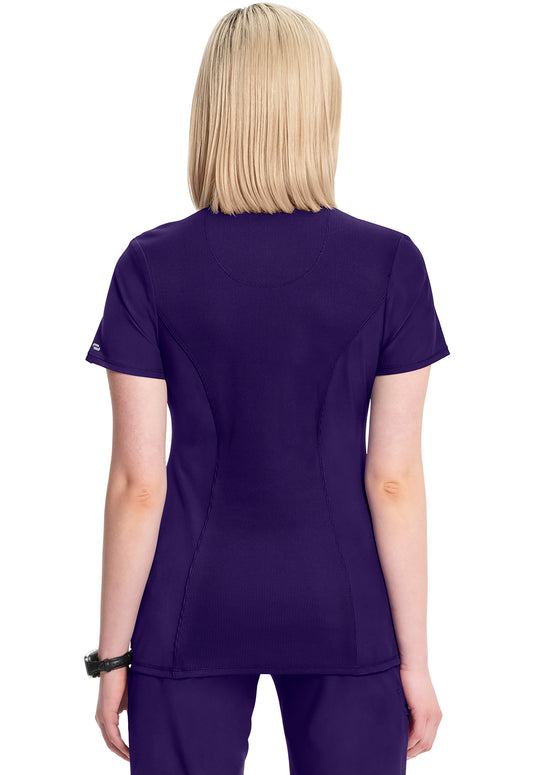 Cherokee Women's Infinity Round Neck Top - Grape