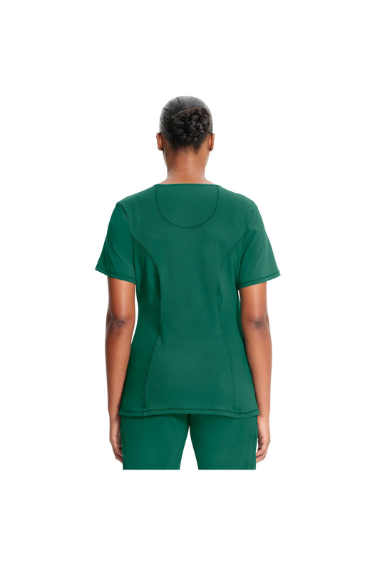 Cherokee Women's Infinity Round Neck Top - Hunter Green