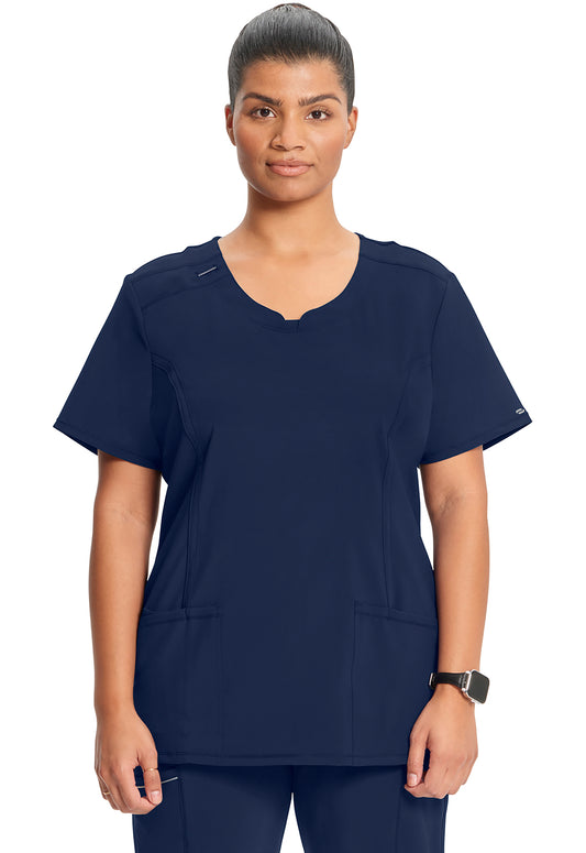 Cherokee Women's Infinity Round Neck Top - Navy