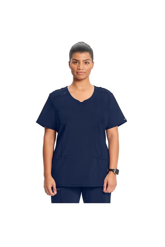 Cherokee Women's Infinity Round Neck Top - Navy