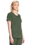 Cherokee Women's Infinity Round Neck Top - Olive